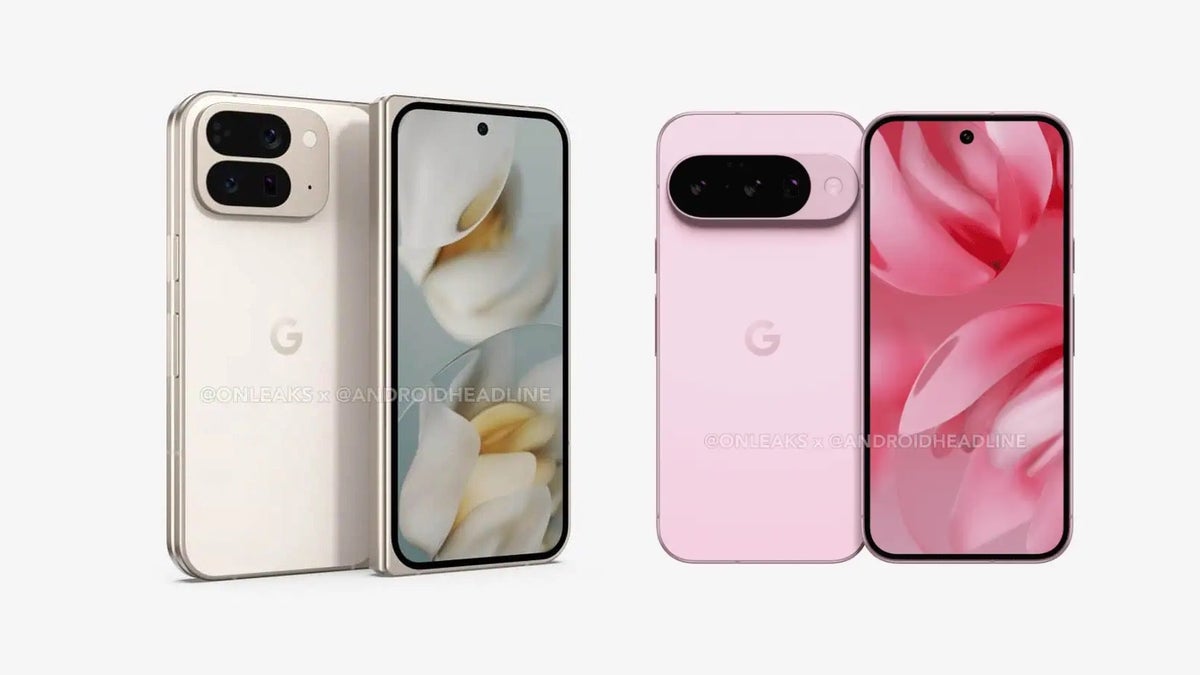 Renders of the Pixel 10 Pro XL and Pixel 10 Pro Fold.