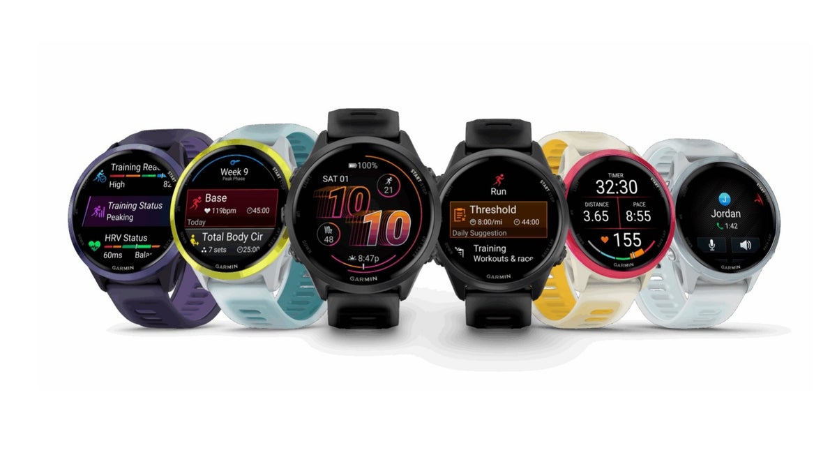 Official Garmin Forerunner 570 family portrait