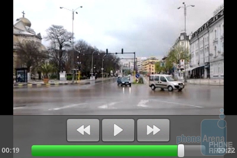 The default video player - Samsung GALAXY Gio Review